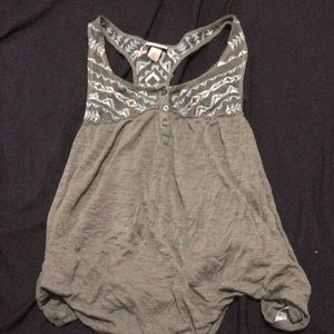 Green, lace tank top